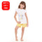 Girls summer pajama set Rise & Shine t-shirt + Pastel Yellow shorts